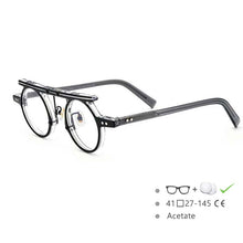 Load image into Gallery viewer, 54575 Brand Retro Round Frame Printing Color Punk Plate Material High-End Men\'s and Women\'s Glasses Frame Owl