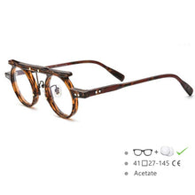 Load image into Gallery viewer, 54575 Brand Retro Round Frame Printing Color Punk Plate Material High-End Men\'s and Women\'s Glasses Frame Owl