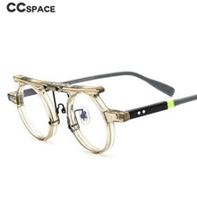 Load image into Gallery viewer, 54575 Brand Retro Round Frame Printing Color Punk Plate Material High-End Men\'s and Women\'s Glasses Frame Owl