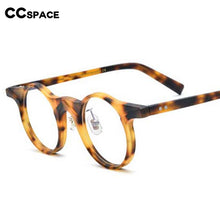Load image into Gallery viewer, 54581 Retro Round Frame Floral Solid Color Stitching Plate Material High-End Women\&#39;s Glasses Frame