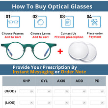 Load image into Gallery viewer, 54581 Retro Round Frame Floral Solid Color Stitching Plate Material High-End Women\&#39;s Glasses Frame