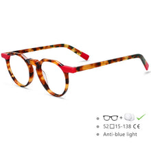 Load image into Gallery viewer, 54583 Acetate Glasses Retro Cat Eye Eyewear Optics Frame  Prescription Glasses Frames Optical Eyewear
