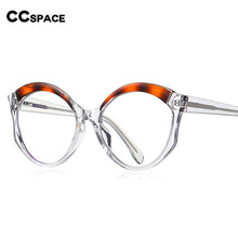 Load image into Gallery viewer, 54586  Large Frame Cat Eye Round Optical Prescription Glasses Frame Stitching Color TR90 Women&#39;s Anti-Blue Light Glasses Frame
