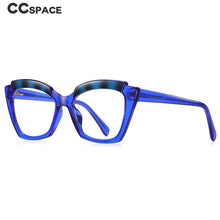 Load image into Gallery viewer, 54587 Brand Cat Eye Square Frame Large Frame Stitching Color TR90 Women's Anti-Blue Light Glasses Frame Oculos De Grau