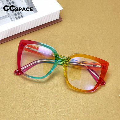 54588 Ladies Anti-Blue Computer Myopia Colourful Glasses Frames for Women Optical Glasses Frame Splicing Color