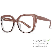 Load image into Gallery viewer, 54588 Ladies Anti-Blue Computer Myopia Colourful Glasses Frames for Women Optical Glasses Frame Splicing Color