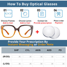 Load image into Gallery viewer, 54588 Ladies Anti-Blue Computer Myopia Colourful Glasses Frames for Women Optical Glasses Frame Splicing Color