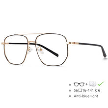 Load image into Gallery viewer, 54596 Big Frame Square Alloy Glasses Frame Male Ultralight Eye Myopia Prescription Eyeglasses