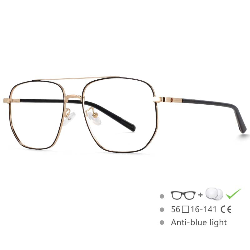 54596 Big Frame Square Alloy Glasses Frame Male Ultralight Eye Myopia Prescription Eyeglasses