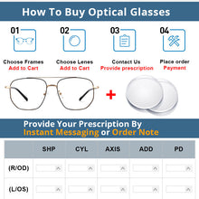 Load image into Gallery viewer, 54596 Big Frame Square Alloy Glasses Frame Male Ultralight Eye Myopia Prescription Eyeglasses