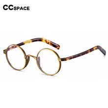 Load image into Gallery viewer, 54604 Retro Titanium Round Frame Reading Glasses Men Alloy Glasses Frame Male Square Eye Myopia Prescription Eyeglasses