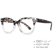 Load image into Gallery viewer, 54607 Youth Anti-Blue Light Glasses Ladies Cat Eye Large Frame Candy Color Glasses Frame Student Eyeglasses