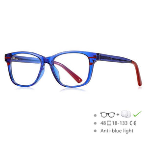 54610 Tr90 Style Children's Youth Frames Spring Legs Blue Light Blocking Frames Students Prescription Glasses