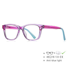 Carica l&#39;immagine nel visualizzatore di Gallery, 54610 Tr90 Style Children&#39;s Youth Frames Spring Legs Blue Light Blocking Frames Students Prescription Glasses