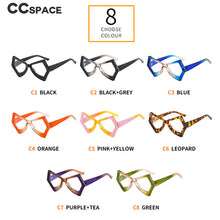 Load image into Gallery viewer, 54620 Retro Polygon Anti-Blue Light Glasses Frame Cat Eye Exaggerated Men Women Large Frame Eye Protection Decorative Glasses