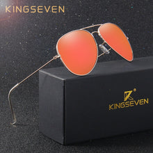 Carica l'immagine nel visualizzatore di Gallery, Occhiali da sole classici retrò da 58 mm polarizzati da donna KINGSEVEN occhiali da sole femminili di marca per le donne 2023 Oculos Designer Shades 