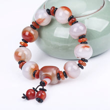 Load image into Gallery viewer, 5A Natural Reiki Agate Chakra Bracelet Men Healing Balance Beads Reiki Buddha Prayer Yoga White Jade Charm Father Boyfriend Gift