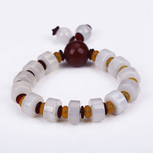 Load image into Gallery viewer, 5A Natural Reiki Agate Chakra Bracelet Men Healing Balance Beads Reiki Buddha Prayer Yoga White Jade Charm Father Boyfriend Gift