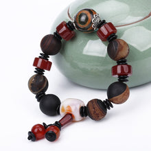 Load image into Gallery viewer, 5A Natural Reiki Agate Chakra Bracelet Men Healing Balance Beads Reiki Buddha Prayer Yoga White Jade Charm Father Boyfriend Gift