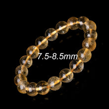 Load image into Gallery viewer, 6-10mm Citrine Bracelet Citrine Crystal Friends Bracelets For Women Yellow Bead Bracelet Charms Jewelry citrine bilezik