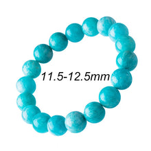 Carica l'immagine nel visualizzatore di Gallery, 6-12mm Strand Bracelets For Women Amazonite Stone Beads Blue Unisex Bracelet Round Jewelry Making Mens Bracelets 2017 Fashion