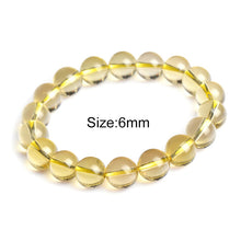 Load image into Gallery viewer, 6-14mm Lemon Quartz Brazil Citrine Crystal Bracelet With Stones Bracelets For Girls Bangles Couple Bracelet