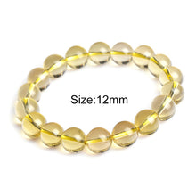 Load image into Gallery viewer, 6-14mm Lemon Quartz Brazil Citrine Crystal Bracelet With Stones Bracelets For Girls Bangles Couple Bracelet