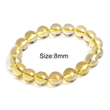 Load image into Gallery viewer, 6-14mm Lemon Quartz Brazil Citrine Crystal Bracelet With Stones Bracelets For Girls Bangles Couple Bracelet