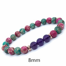 Load image into Gallery viewer, 6/8/10mm Bead Natural Amethyst Bracelet Women Couple Natural Stone Bracelet Male Amethyst Mens Bracelets &amp; Bangles