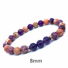 Load image into Gallery viewer, 6/8/10mm Bead Natural Amethyst Bracelet Women Couple Natural Stone Bracelet Male Amethyst Mens Bracelets &amp; Bangles
