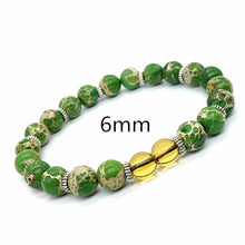 Carica l'immagine nel visualizzatore di Gallery, Bracciale con perline di citrino naturale 6/8 / 10mm per uomo 2018 Bracciale in pietra naturale Uomo Braccialetti per coppia Donna 