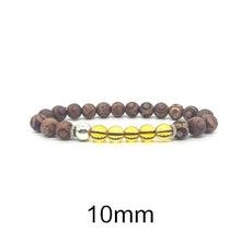 Load image into Gallery viewer, 6/8/10mm Strange Eyes Agate Bracelet For Men Natural Citrine Beads Bracelets For Women Crystal Mens Bracelets 2018