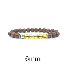Load image into Gallery viewer, 6/8/10mm Strange Eyes Agate Bracelet For Men Natural Citrine Beads Bracelets For Women Crystal Mens Bracelets 2018