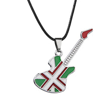 Carica l&#39;immagine nel visualizzatore di Gallery, 6 disegni Catene con ciondolo Accessori regalo Musica Strumenti per gioielli Girocollo Collane per chitarra in acciaio inossidabile Collana punk rock 