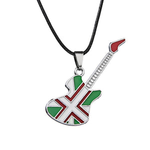 6 disegni Catene con ciondolo Accessori regalo Musica Strumenti per gioielli Girocollo Collane per chitarra in acciaio inossidabile Collana punk rock 