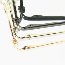 Load image into Gallery viewer, 60s Vintage 37mm small Round Eyeglass Frames Spring Hinges myopia Rx able Glasses Spectacles come with clear lenses