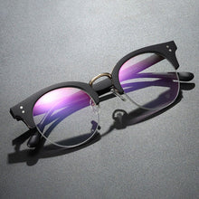 Load image into Gallery viewer, 6701  Plastic Frame Glasses For Unisex Simple Half Rim Retro Round Spectacles Selling