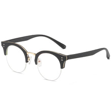 Load image into Gallery viewer, 6701  Plastic Frame Glasses For Unisex Simple Half Rim Retro Round Spectacles Selling