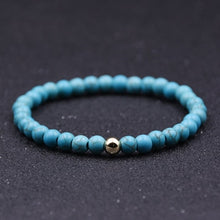 Load image into Gallery viewer, 6mm 5 Styles Tiger Eyes Lava Stone Bracelet Set Couple White Natural Stone Bracelet Beads Charm Bracelet Men Women