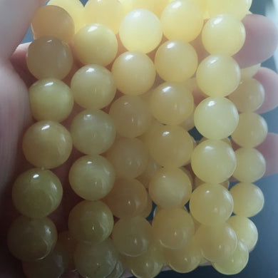 6 pezzi di perline di pietra naturale all'ingrosso e al dettaglio per la creazione di gioielli, bracciale con collana, pietra, topazio, perline di giada, braccialetto con fascino 