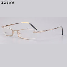 Load image into Gallery viewer, Unisex small size Vintage rimless Eye Glasses With Clear Lens, Women Men Plain Prescription Myopia Optic Frame Eyeglasses