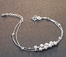 Load image into Gallery viewer, 7Styles Ball Stars Real 925 Silver Chain &amp; Link Bracelets for Women Fashion Fine Sterling-Silver-Jewelry Brand SSB002