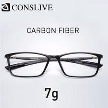 Load image into Gallery viewer, 7g Carbon Fiber Eyeglasses Frame for Men Myopia Hyperopia Reading Glasses Light Optical Glasses T1316