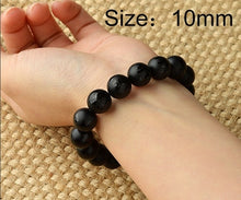 Load image into Gallery viewer, 8-12mm Obsidian Natural Stone Bracelet Black Agate Clear Quartz Crystal Bracelet Red Agate Bracelets For Women Six Days Of True