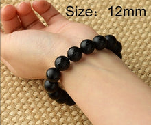 Load image into Gallery viewer, 8-12mm Obsidian Natural Stone Bracelet Black Agate Clear Quartz Crystal Bracelet Red Agate Bracelets For Women Six Days Of True