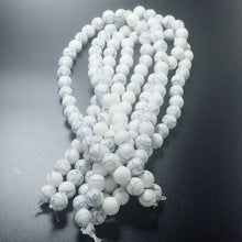 Carica l&#39;immagine nel visualizzatore di Gallery, 8-12mm Perline di pietra naturale all&#39;ingrosso per perline sciolte di pietra rotonde bianche Perline fai da te per la creazione di gioielli Collana braccialetto Regalo Yoga 
