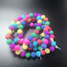 Carica l&#39;immagine nel visualizzatore di Gallery, 8-12mm Perline di pietra naturale all&#39;ingrosso per perline sciolte di pietra rotonde bianche Perline fai da te per la creazione di gioielli Collana braccialetto Regalo Yoga 