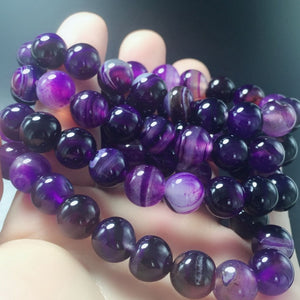 8-12mm Perline di pietra naturale all'ingrosso per perline sciolte di pietra rotonde bianche Perline fai da te per la creazione di gioielli Collana braccialetto Regalo Yoga 