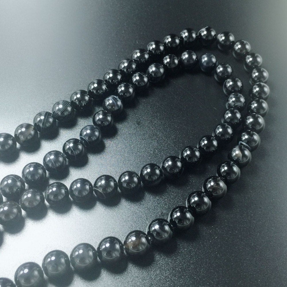 8-12mm Perline di pietra naturale all'ingrosso per perline sciolte di pietra rotonde bianche Perline fai da te per la creazione di gioielli Collana braccialetto Regalo Yoga 