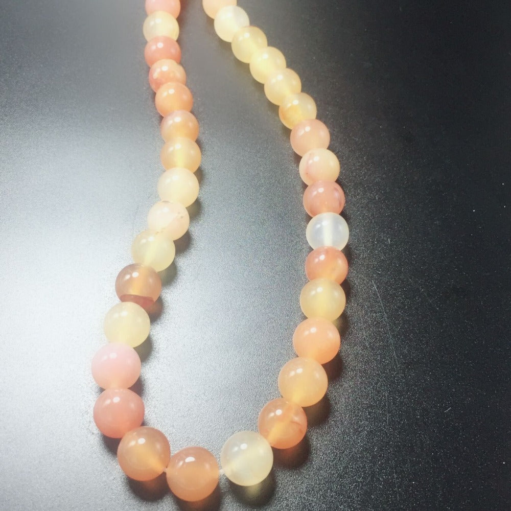 8-12mm Perline di pietra naturale all'ingrosso per perline sciolte di pietra rotonde bianche Perline fai da te per la creazione di gioielli Collana braccialetto Regalo Yoga 